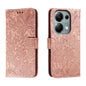 Lace Flower Embossing Flip Leather Phone Case