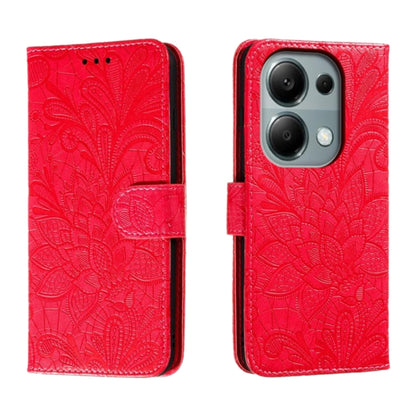 Lace Flower Embossing Flip Leather Phone Case