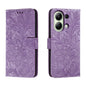 Lace Flower Embossing Flip Leather Phone Case