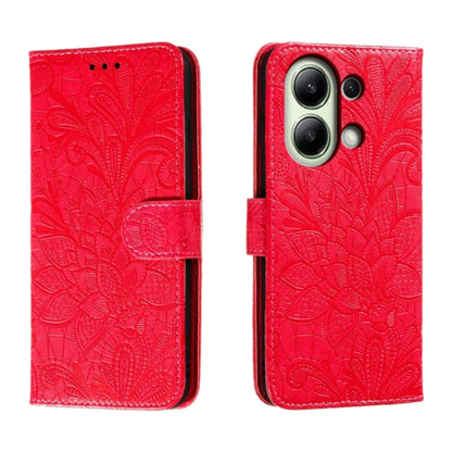 Lace Flower Embossing Flip Leather Phone Case