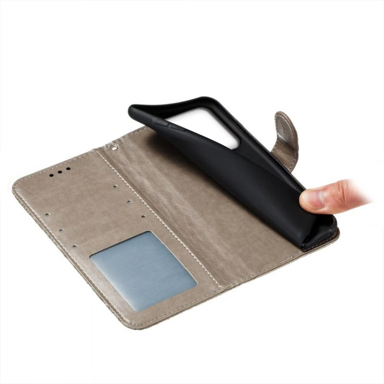 Lace Flower Embossing Flip Leather Phone Case