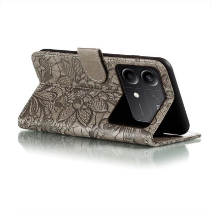 Lace Flower Embossing Flip Leather Phone Case