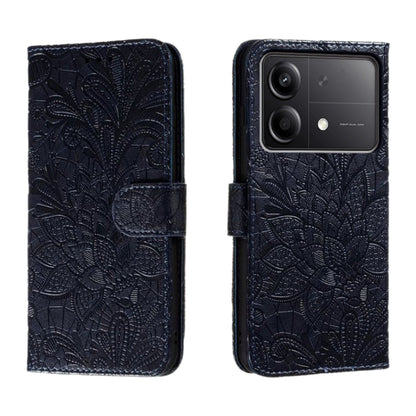 Lace Flower Embossing Flip Leather Phone Case