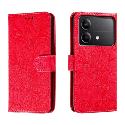 Lace Flower Embossing Flip Leather Phone Case
