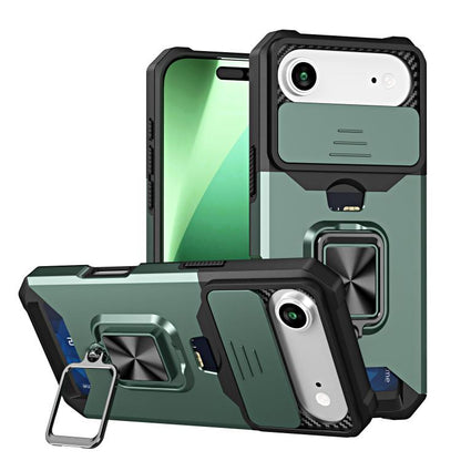 Camera Shield Card Slot PC+TPU Phone Case, For iPhone 17 Pro Max, For iPhone 17 Pro, For iPhone Air