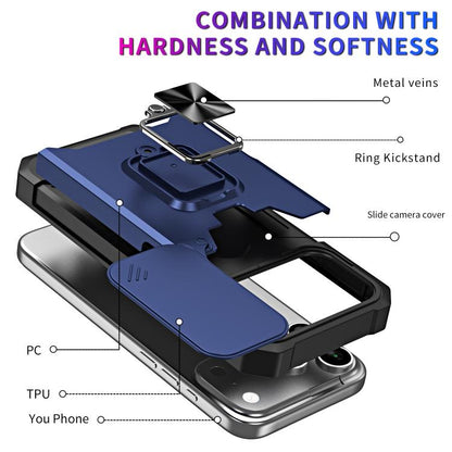 Camera Shield Card Slot PC+TPU Phone Case, For iPhone 18 Pro / 17 Pro, For iPhone 18 Pro Max / 17 Pro Max, For iPhone Air