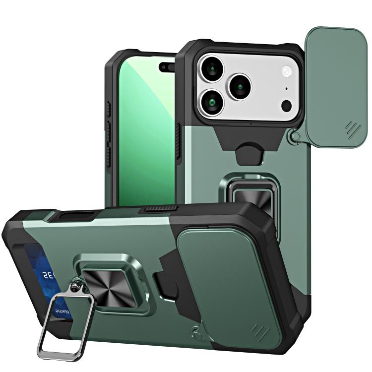 Camera Shield Card Slot PC+TPU Phone Case, For iPhone 17 Pro Max, For iPhone 17 Pro, For iPhone Air