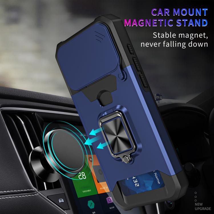 Camera Shield Card Slot PC+TPU Phone Case