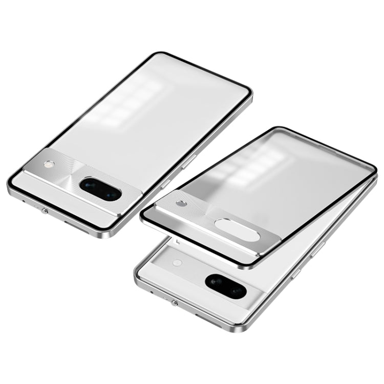 Snap Buckle Metal Frame Frosted Phone Case, For Google Pixel 8a, For Google Pixel 8 Pro, For Google Pixel 8, For Google Pixel 7a, For Google Pixel 7 Pro, For Google Pixel 7