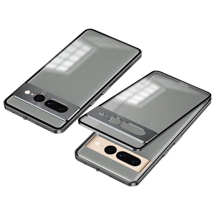 Snap Buckle Metal Frame Frosted Phone Case