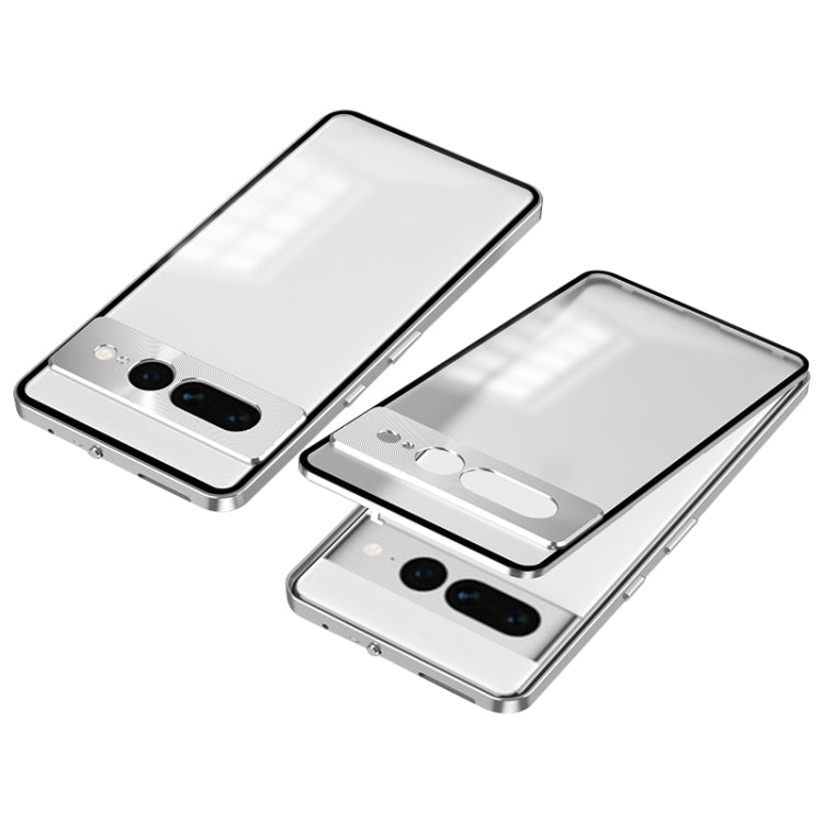 Snap Buckle Metal Frame Frosted Phone Case