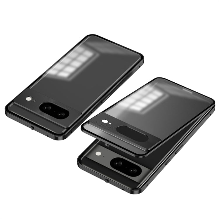 Snap Buckle Metal Frame Frosted Phone Case, For Google Pixel 8a, For Google Pixel 8 Pro, For Google Pixel 8, For Google Pixel 7a, For Google Pixel 7 Pro, For Google Pixel 7