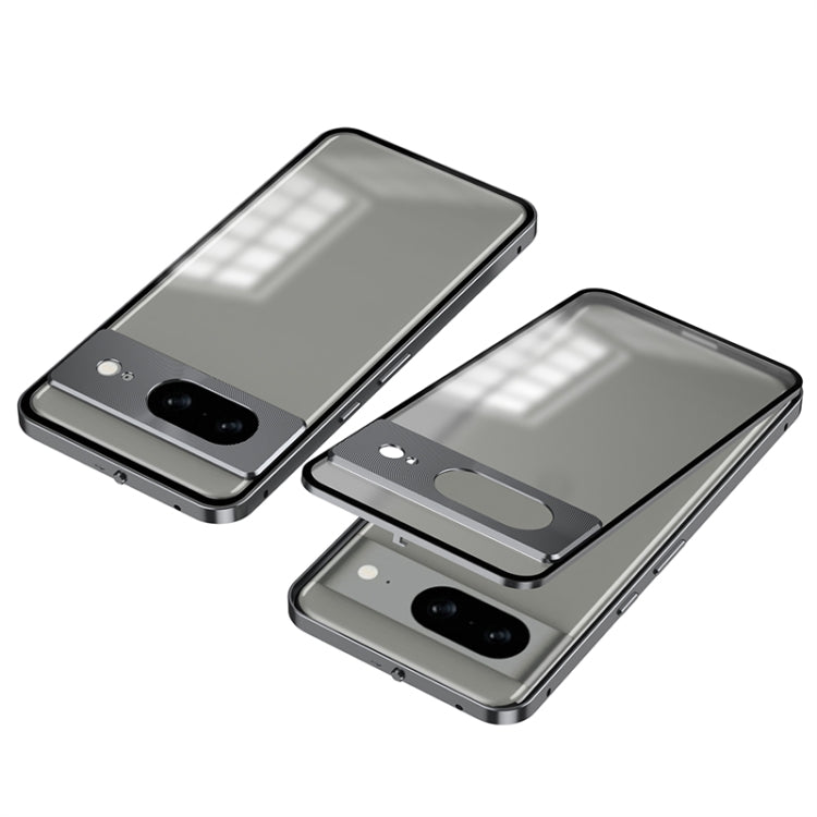 Snap Buckle Metal Frame Frosted Phone Case, For Google Pixel 8a, For Google Pixel 8 Pro, For Google Pixel 8, For Google Pixel 7a, For Google Pixel 7 Pro, For Google Pixel 7