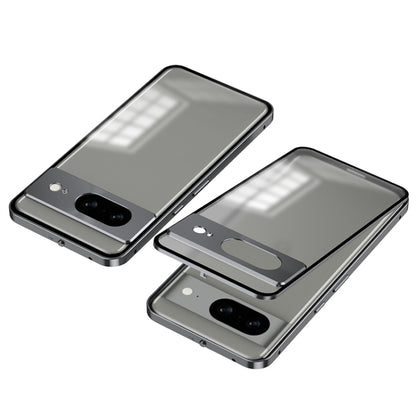 Snap Buckle Metal Frame Frosted Phone Case, For Google Pixel 8a, For Google Pixel 8 Pro, For Google Pixel 8, For Google Pixel 7a, For Google Pixel 7 Pro, For Google Pixel 7