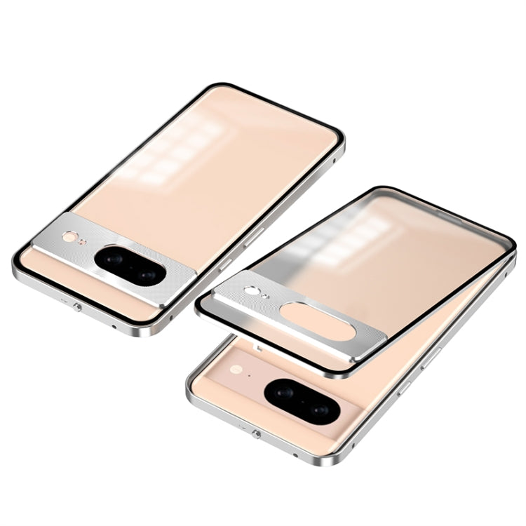 Snap Buckle Metal Frame Frosted Phone Case, For Google Pixel 8a, For Google Pixel 8 Pro, For Google Pixel 8, For Google Pixel 7a, For Google Pixel 7 Pro, For Google Pixel 7