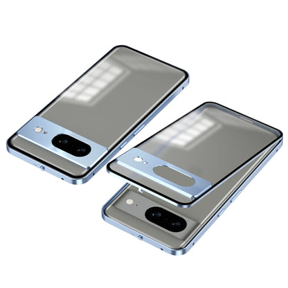 Snap Buckle Metal Frame Frosted Phone Case, For Google Pixel 8a, For Google Pixel 8 Pro, For Google Pixel 8, For Google Pixel 7a, For Google Pixel 7 Pro, For Google Pixel 7