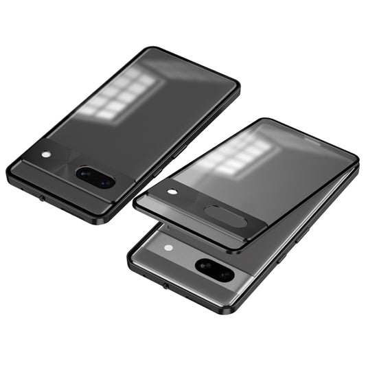 Snap Buckle Metal Frame Frosted Phone Case, For Google Pixel 8a, For Google Pixel 8 Pro, For Google Pixel 8, For Google Pixel 7a, For Google Pixel 7 Pro, For Google Pixel 7