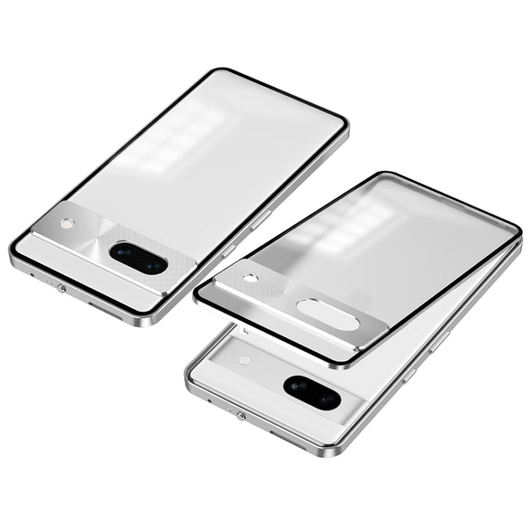 Snap Buckle Metal Frame Frosted Phone Case, For Google Pixel 8a, For Google Pixel 8 Pro, For Google Pixel 8, For Google Pixel 7a, For Google Pixel 7 Pro, For Google Pixel 7