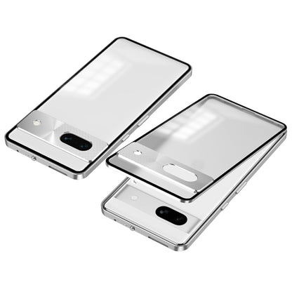 Snap Buckle Metal Frame Frosted Phone Case, For Google Pixel 8a, For Google Pixel 8 Pro, For Google Pixel 8, For Google Pixel 7a, For Google Pixel 7 Pro, For Google Pixel 7