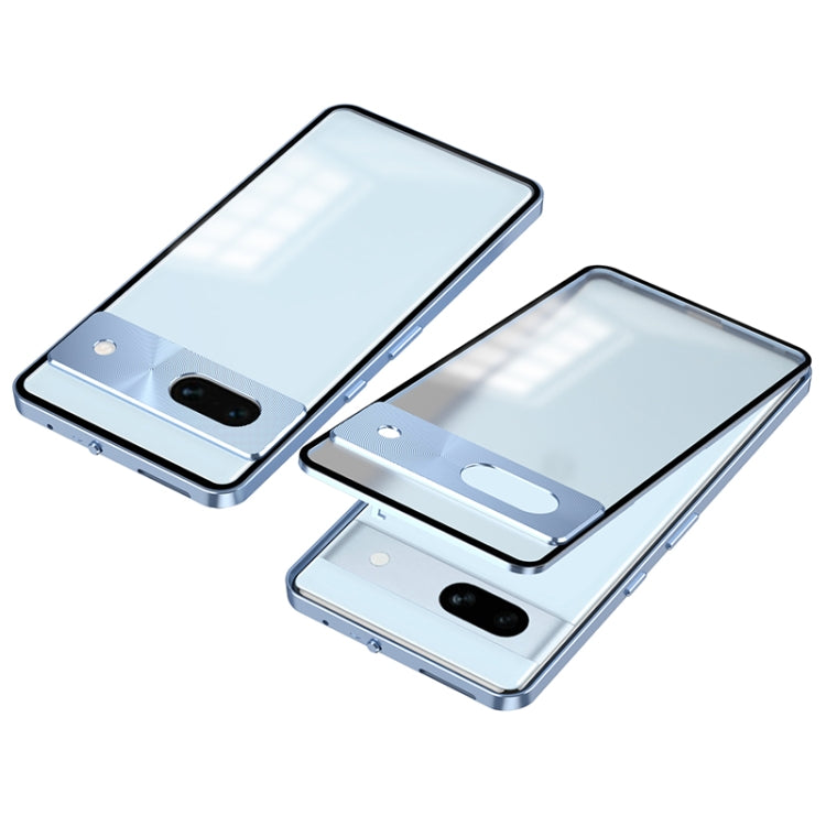 Snap Buckle Metal Frame Frosted Phone Case, For Google Pixel 8a, For Google Pixel 8 Pro, For Google Pixel 8, For Google Pixel 7a, For Google Pixel 7 Pro, For Google Pixel 7