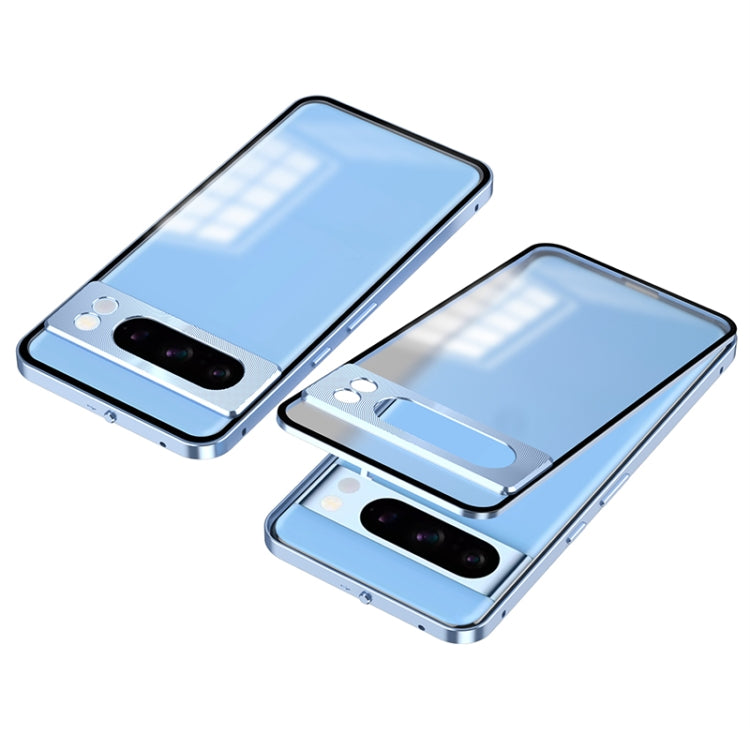 Snap Buckle Metal Frame Frosted Phone Case, For Google Pixel 8a, For Google Pixel 8 Pro, For Google Pixel 8, For Google Pixel 7a, For Google Pixel 7 Pro, For Google Pixel 7