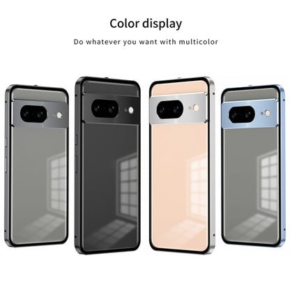 Snap Buckle Metal Frame Frosted Phone Case