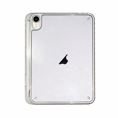 Crystal Clear Acrylic Hybrid TPU Tablet Case With Pen Slot, For iPad mini 6 / mini 2024, For iPad Pro 12.9 2022 / 2020 / 2018, For iPad Pro 11 2022 / 2020 / 2018, For iPad 10th Gen 10.9 2022, For iPad Air 2022 / 2020 10.9, For iPad 10.2 2021 / 2020 / 1...