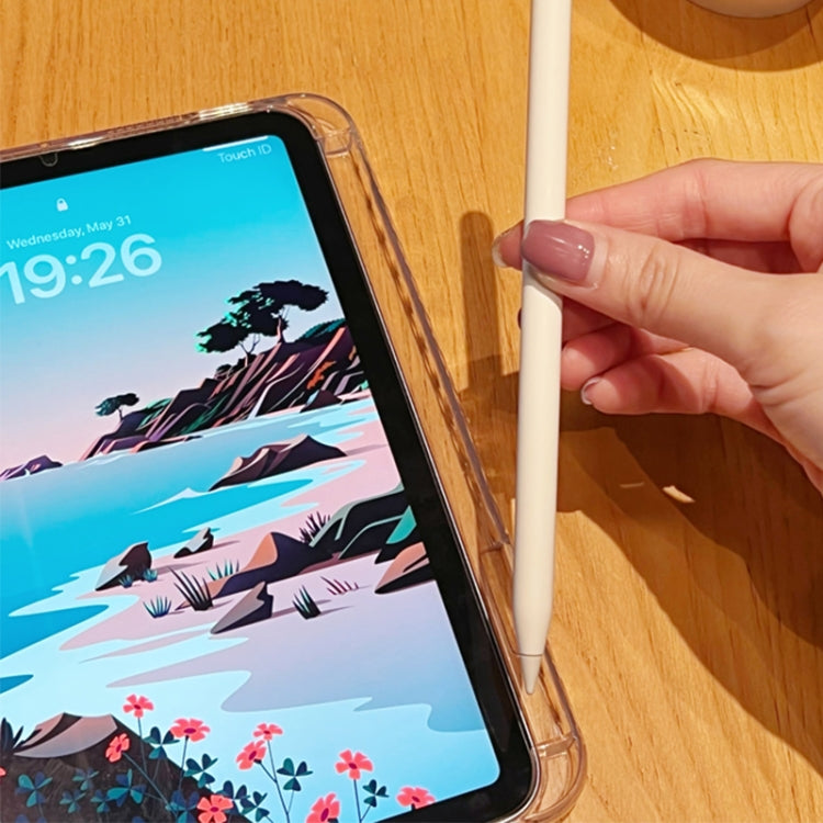 Crystal Clear Acrylic Hybrid TPU Tablet Case With Pen Slot, For iPad mini 6 / mini 2024, For iPad Pro 12.9 2022 / 2020 / 2018, For iPad Pro 11 2022 / 2020 / 2018, For iPad 10th Gen 10.9 2022, For iPad Air 2022 / 2020 10.9, For iPad 10.2 2021 / 2020 / 1...