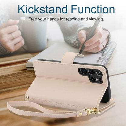 YM016 Rhombic Zipper Card Wallet Leather Phone Case with Lanyard, For Samsung Galaxy S25 Ultra 5G, For Samsung Galaxy S24 FE 5G, For Samsung Galaxy S24 Ultra 5G