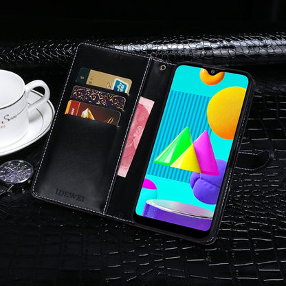 idewei Crocodile Texture Horizontal Flip Leather Case with Holder & Card Slots & Wallet