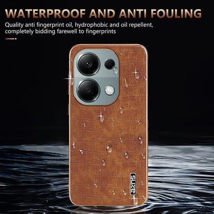 AZNS Electroplated Frame Crocodile Texture Full Coverage Phone Case, Series 1