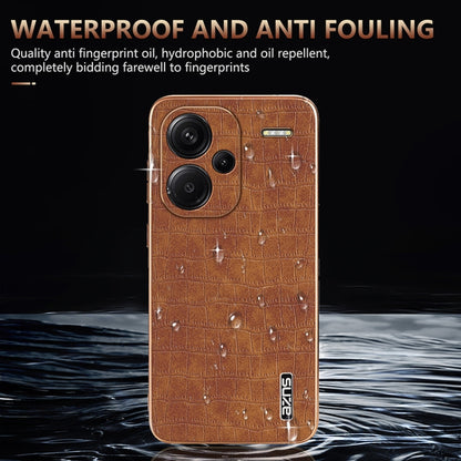 AZNS Electroplated Frame Crocodile Texture Full Coverage Phone Case