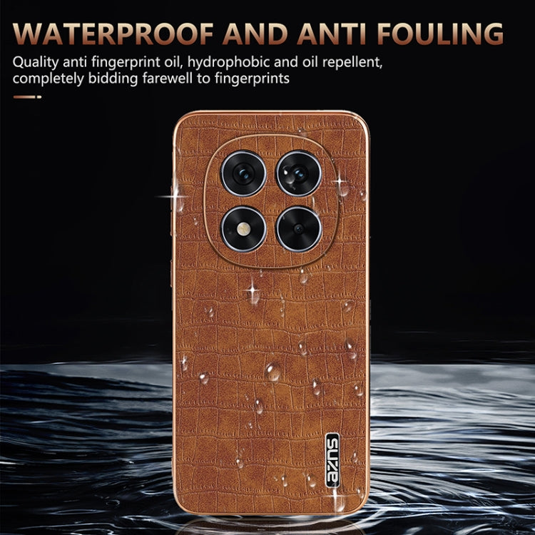 AZNS Electroplated Frame Crocodile Texture Full Coverage Phone Case