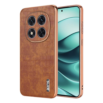 AZNS Electroplated Frame Crocodile Texture Full Coverage Phone Case