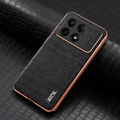 AZNS Electroplated Frame Crocodile Texture Full Coverage Phone Case