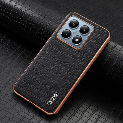 AZNS Electroplated Frame Crocodile Texture Full Coverage Phone Case