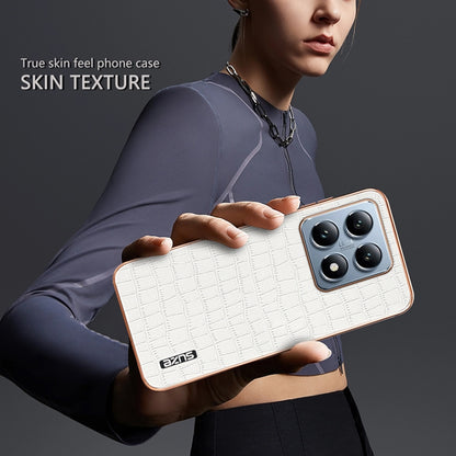 AZNS Electroplated Frame Crocodile Texture Full Coverage Phone Case