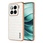 AZNS Electroplated Frame Crocodile Texture Full Coverage Phone Case, For Xiaomi 15T 5G, For Xiaomi 15 Ultra, For Xiaomi 15 Pro, For Xiaomi 15