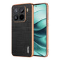 AZNS Electroplated Frame Crocodile Texture Full Coverage Phone Case, For Xiaomi 15T 5G, For Xiaomi 15 Ultra, For Xiaomi 15 Pro, For Xiaomi 15