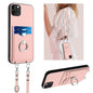R20 Crossbody Rope Ring Card Holder Phone Case, For iPhone 12 mini, For iPhone 11 Pro Max, For iPhone 11, For iPhone 11 Pro