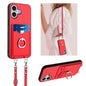 R20 Crossbody Rope Ring Card Holder Phone Case, For iPhone 17 Pro Max, For iPhone 17 Pro, For iPhone 17, For iPhone Air