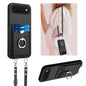 R20 Crossbody Rope Ring Card Holder Phone Case, For iPhone 17 Pro Max, For iPhone 17 Pro, For iPhone 17, For iPhone Air
