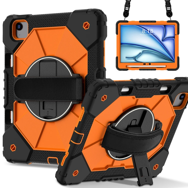 Contrast Color Robot Silicone Hybrid PC Tablet Case, For iPad Air 13 2026 / 2025 / 2024, For iPad Air 11 2026 / 2025 / 2024