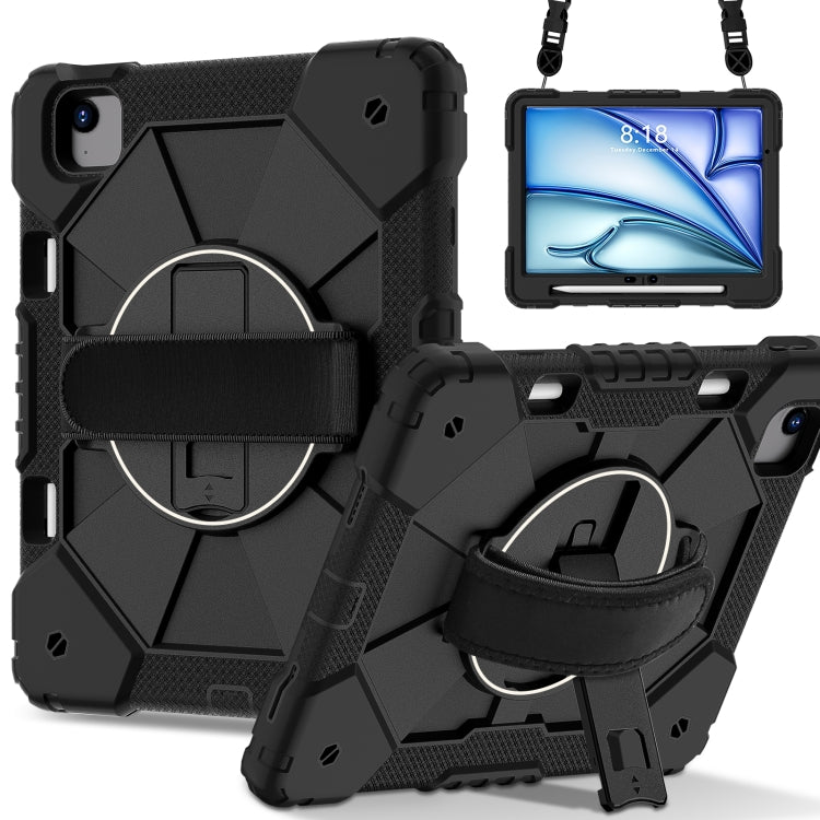 Contrast Color Robot Silicone Hybrid PC Tablet Case, For iPad Air 13 2026 / 2025 / 2024, For iPad Air 11 2026 / 2025 / 2024