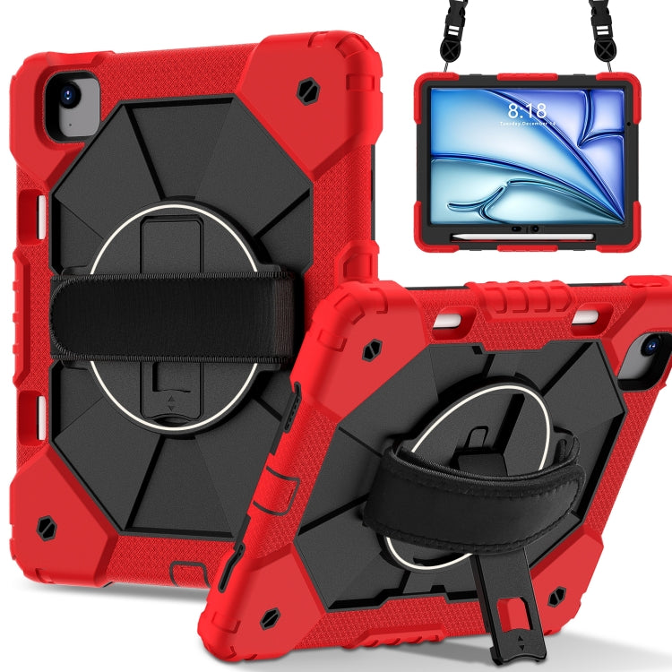 Contrast Color Robot Silicone Hybrid PC Tablet Case, For iPad Air 13 2026 / 2025 / 2024, For iPad Air 11 2026 / 2025 / 2024