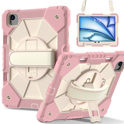 Contrast Color Robot Silicone Hybrid PC Tablet Case, For iPad Air 13 2026 / 2025 / 2024, For iPad Air 11 2026 / 2025 / 2024