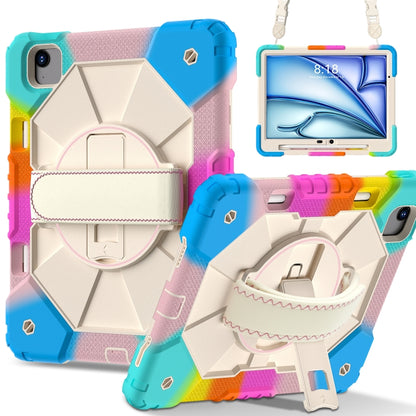 Contrast Color Robot Silicone Hybrid PC Tablet Case, For iPad Air 13 2026 / 2025 / 2024, For iPad Air 11 2026 / 2025 / 2024