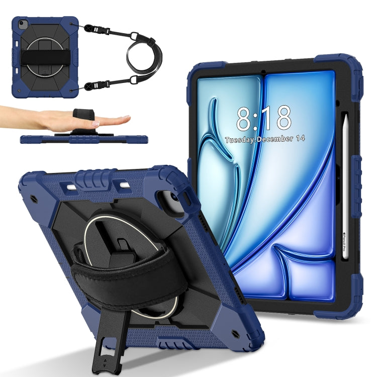 Contrast Color Robot Silicone Hybrid PC Tablet Case, For iPad Air 13 2026 / 2025 / 2024, For iPad Air 11 2026 / 2025 / 2024