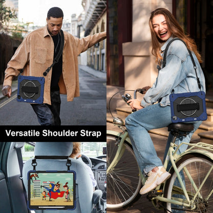 Contrast Color Robot Silicone Hybrid PC Tablet Case, For iPad Air 13 2026 / 2025 / 2024, For iPad Air 11 2026 / 2025 / 2024
