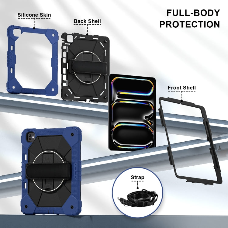 Contrast Color Robot Silicone Hybrid PC Tablet Case, For iPad Pro 13 2025 / 2024, For iPad Pro 11 2025 / 2024